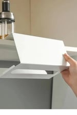 Risingmaber Beyaz Metal Peçete Askısı Peçete Organizeri Çek Al Peçetelik Kağıt Havluluk MT97B