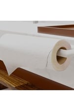 Risingmaber Metal Beyaz Yapışkanlı Kağıt Havluluk Yapışkanlı Havlu Askılığı, Banyo Askısı Yapışkanlı Havluluk ve Peçetelik 3M Yapışkanlı Tasarım MT72B
