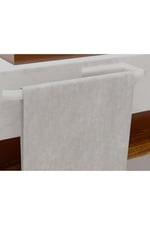 Risingmaber Metal Beyaz Yapışkanlı Kağıt Havluluk Yapışkanlı Havlu Askılığı, Banyo Askısı Yapışkanlı Havluluk ve Peçetelik 3M Yapışkanlı Tasarım MT72B
