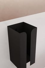 Risingmaber Metal Siyah Güçlü Yapışkanlı Organizer Peçetelik,Dispenser Mutfak Banyo Peçetelik MT107S