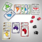 Risk Strike Cards and Dice Game, Quick-Playing Strategy Card Game for 2-5 Players, 20 Min. Average, Family Games, Party Games - İngilizce versiyon