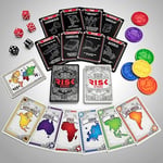 Risk Strike Cards and Dice Game, Quick-Playing Strategy Card Game for 2-5 Players, 20 Min. Average, Family Games, Party Games - İngilizce versiyon