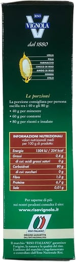 RİSO VİGNOLA Risotto Arborio Pirinç 1 Kg
