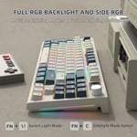 RK86 Kablosuz Mekanik Klavye, Gaming Klavye Conta Montajlı, 3 Mod (2.4Ghz/Bluetooth/Type C) Apex Pro TKL RGB 75% Oyuncu Klavyesi, TFT Renkli Ekran, Topuz, Hot Swappable Doğrusal Anahtar