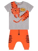 Roar Kaplan Erkek Çocuk T-shirt Kapri Şort Takım - Seçenekler: 2 Yıl, 4 Yıl, 5 Yıl, 6 Yıl, 7 Yıl