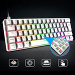 ROBEVE Blic Oyuncu Klavyesi RGB Klavye 20 Modlu Ayarlanabilir Renk Seçeneği RGB Suya Ve Toza Dayanıklı Klavye Oyun Klavyesi Oyuncu Klavye Mekanik Klavye Kırmızı Switch (Beyaz)