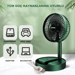 Robeve Masaüstü Vantilatör Şarjlı Vantilatör Yükselebilen Fan Soğutucu Fan Klima Serinletici 3 Kademeli Hız Ayarı Asorti Renk