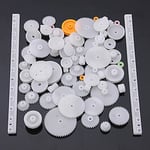 robotistan 75 Parça Plastik Dişli Çark Seti (DC Motor - DIY - Hobi Seti)
