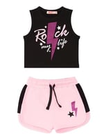 Rock Life Kız Çocuk Crop Top Şort Takım