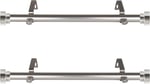 Rod Desyne SIDE100-5 2,54 cm Yan Perde Çubuğu, 30,48-50,8 cm (2'li Set), Saten Nikel