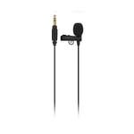RODE Lavalier GO, Wireless GO Serisi ile Uyumlu Profesyonel Lavalier Mikrofon, 3.5 mm Jak, 4.5 mm Kapsül, Pop Filtre (Siyah)