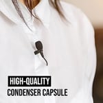 RODE Lavalier GO, Wireless GO Serisi ile Uyumlu Profesyonel Lavalier Mikrofon, 3.5 mm Jak, 4.5 mm Kapsül, Pop Filtre (Siyah)