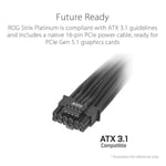 ROG-STRIX-1200P TAM MODÜLER GÜÇ KAYNAĞI, 80 PLUS PLATİNUM SERTİFİKALI, ATX 3.1, GaN MOSFET, AKILLICA VOLTAJ DÜZENLEYİCİ, 10 YIL GARANTİ | Tam modüler ATX güç kaynağı, GaN-MOSFET, 80+, patentli GPU-Fir