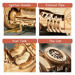 ROKR 3D Ahşap Bulmaca Yetişkinler Çocuklar için Vintage Grand Prix Araba Modeli Kitleri Hediye Genç