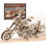 ROKR 3D Ahşap Motosiklet Yapboz-1: 8 Ölçekli Ahşap Model Motosiklet Kitleri Yetişkinler İçin İnşa Edilecek