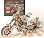 ROKR 3D Ahşap Motosiklet Yapboz-1: 8 Ölçekli Ahşap Model Motosiklet Kitleri Yetişkinler İçin İnşa Edilecek