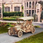ROKR 3D Ahşap Yapboz Model Yapma Yetişkin Klasik Araba Çocuklar ve Yetişkinler için Hediyeler, Vintage Araba