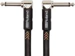 Roland Black-Serie Patch/Pedal Kablosu - Patch/Pedal Kablosu - Açılı 6,3 mm Jak Fişi, Uzunluk: 15 cm - RIC-BPC
