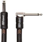 Roland Black-Serisi 3 m enstrüman kablosu, açılı/düz 6,3 mm jak - RIC-B10A