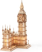 Rolife Ahşap Yapboz Yetişkin 3D Model Yapımı Ahşap Yapı Kiti Yetişkin Gençler için 220 Parça, Big Ben