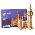 Rolife Ahşap Yapboz Yetişkin 3D Model Yapımı Ahşap Yapı Kiti Yetişkin Gençler için 220 Parça, Big Ben