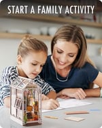Rolife Kendin Yap Kitap Nook Kiti Bahçe Evi, Kendin Yap Minyatür Kitapçı Kiti 3D Yaratıcı Dekoratif Kitap Desteği Kitaplık Ekleme Yetişkinler için 3D Yapboz, Cadılar Bayramı/Noel Dekorasyonları