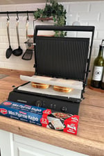 Roll Up Kesilmiş Mini Pişirme Kağıdı Airfryer - Tost Makinesi - Mini Fırın uyumlu 12 Yaprak x 6 Kutu