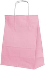 Roll-Up Kraft Çanta Kırmızı Küçük Boy 18x24cm 25'li