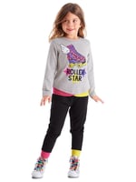 Roller Star Kız Çocuk T-shirt Pantolon Takım