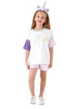 Roly Poly Kız Çocuk Krem Şortlu Takım, 2-4 Yaş, 8681255943858