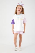 Roly Poly Kız Çocuk Krem Şortlu Takım, 2-4 Yaş, 8681255943858