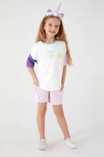 Roly Poly Kız Çocuk Krem Şortlu Takım, 2-4 Yaş, 8681255943858