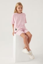 ROLYPOLY Kız Çocuk Pembe Şortlu Takım, 3-4 Yaş, 8684053198925