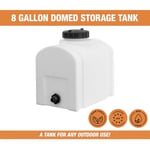 RomoTech 82123879 Kubbeli Polietilen Rezervuar Su Tankı, Çiftçilik İnşaatı ve Daha Fazlası, 20,5 Litre, Sele