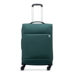 Roncato Yeşil Çekçekli Kumaş Valiz 41464287 Trolley Medio 4R Jazz 4.0