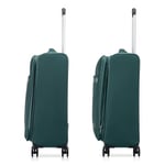 Roncato Yeşil Çekçekli Kumaş Valiz 41464287 Trolley Medio 4R Jazz 4.0