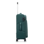 Roncato Yeşil Çekçekli Kumaş Valiz 41464287 Trolley Medio 4R Jazz 4.0