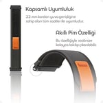 Rongep Huawei ile Uyumlu Travel Loop 22mm Kordon GT6/GT6 Pro/GT5/GT5 Pro/GT4/GT3/GT3 Pro/GT2/GT2 Pro 46mm için Rahat Kumaşlı GT6 Pro Kordon Terletmeyen Konforlu Tasarım GT6 Kordonu