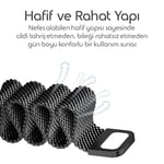 Rongep [Milano Loop] Xiaomi Redmi Watch 6/5/4/Mi Band 10 Pro/9 Pro/8 Pro için Kordon Manyetik Tasarımlı Terletmeyen Mi Band 10 Pro Kordon Nefes Alabilen Metal Hasır Redmi Wa - Seçenekler: Siyah, Gümüş