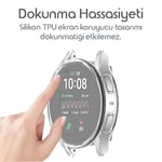 Rongep Samsung Galaxy Watch 7 44mm için 360° Kasa Koruyucu Yumuşak TPU Kılıf Dokunmatiği ve Netliği Etkilemeyen Galaxy Watch 7 Ekran Koruyucu Kılıf Darbelere Karşı Galaxy Watch 7 44mm Koruma (Şeffaf)