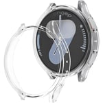 Rongep Samsung Galaxy Watch 7 44mm için 360° Kasa Koruyucu Yumuşak TPU Kılıf Dokunmatiği ve Netliği Etkilemeyen Galaxy Watch 7 Ekran Koruyucu Kılıf Darbelere Karşı Galaxy Watch 7 44mm Koruma (Şeffaf)