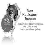 Rongep Samsung Galaxy Watch 7 44mm için 360° Kasa Koruyucu Yumuşak TPU Kılıf Dokunmatiği ve Netliği Etkilemeyen Galaxy Watch 7 Ekran Koruyucu Kılıf Darbelere Karşı Galaxy Watch 7 44mm Koruma (Şeffaf)