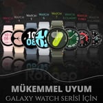 Rongep Samsung ile Uyumlu Deri Görünümlü Hibrit 20mm Silikon Kordon Galaxy Watch 7/6/5/4 Serisi için Galaxy Watch 7 Kordon (40mm/44mm) Watch 6/4 Clas - Seçenekler: Siyah, Kahverengi, Turuncu, Wine Red