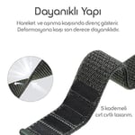 Rongep Samsung ile Uyumlu Yeni Nesil Bağlantı Hasırlı Kumaş Kordon Galaxy Watch 7/6/5/4 Serisi için Galaxy Watch 7 Kordon (40mm/44m - Seçenekler: Black, Canary, Khaki, Orange, Reef, Scuba Black, White