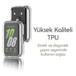 Rongep [Soft-Case] Samsung Galaxy Fit 3 için 360° Kasa Koruyucu Yumuşak TPU Kılıf Dokunma ve Netliği Etkilemeyen Galaxy Fit3 Koruyucu Darbelere Karşı Samsung Fit 3 Ekran Koruyuculu Kılıf (Şeffaf)