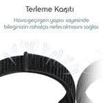 Rongep [Sport Loop] Xiaomi Mi Band 10/9/8 ile Uyumlu Kumaş Kordon Yumuşak ve Konforlu Smart Band10 Kordon Dayanıklı Cırt Cırt Ta - Seçenekler: Siyah, Haki, Kırmızı-Siyah, Kırçıllı Beyaz, Mavi, Neon...