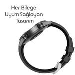 Rongep [Strip Loop] Huawei ile Uyumlu 22mm Kordon GT6/GT6 Pro/GT Runner 2/GT5/5 Pro/GT4/GT3/3 Pro 46mm için Yumuşak Silikonlu GT6 P - Seçenekler: Siyah, Beyaz, Gri, Haki-Siyah, Lacivert, Mavi-Siyah...