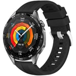 Rongep [Strip Loop] Huawei ile Uyumlu 22mm Kordon GT6/GT6 Pro/GT Runner 2/GT5/5 Pro/GT4/GT3/3 Pro 46mm için Yumuşak Silikonlu GT6 P - Seçenekler: Siyah, Beyaz, Gri, Haki-Siyah, Lacivert, Mavi-Siyah...