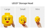 Room Copenhagen LEGO Iconic Opbergbox Hoofd Pompoen Küçük Turuncuje, Plastik - Seçenekler: X-Small, Large, Mini, Set, küçük