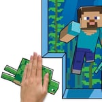RoomMates RMK5005GM Minecraft Dev Soy ve Yapıştır Duvar Çıkartması, Mavi, Pembe, Yeşil